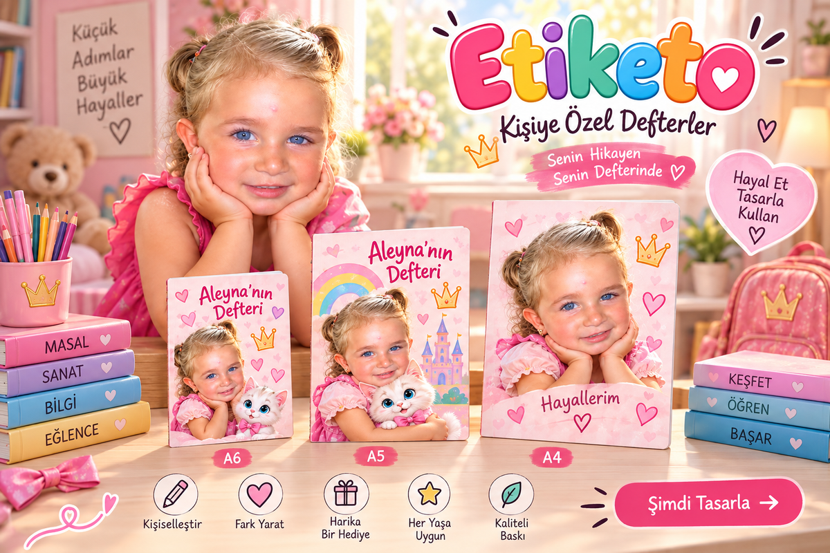 72 KİŞİYE ÖZEL OKUL ETİKETİ + DEFTER + STICKER